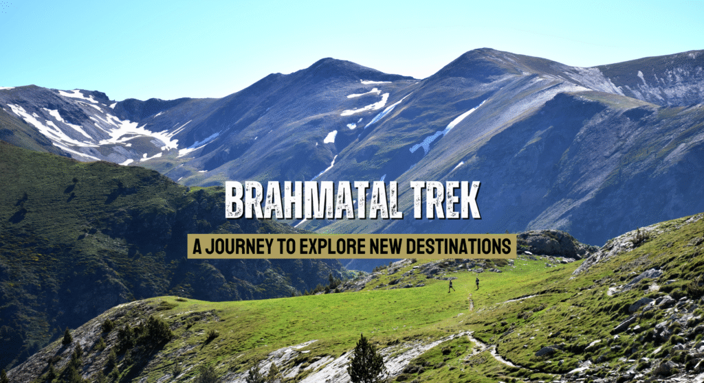 Brahmatal Trek snow-covered trail with Himalayan mountain views, The Mountain Trekker